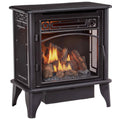 Procom GAS Stove 3-Sided Black Dual Fuel with Remote Control - 23,000 BTU PCNSD25RTA
