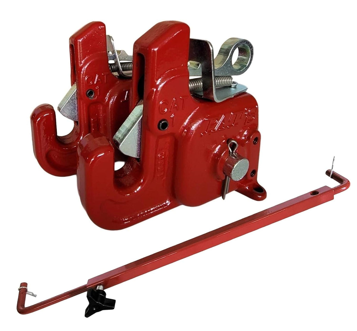 Pat's Easy Change with Stabilizer Bar - Best Quick Hitch System On The Market ?C Flexible, Durable and Affordable (RED CAT #1)
