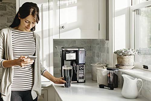 Ninja Single-Serve, Pod-free Coffee Maker Bar with Hot and Iced Coffee, Auto-iQ, Built-in Milk Frother, 5 Brew Styles, and Water