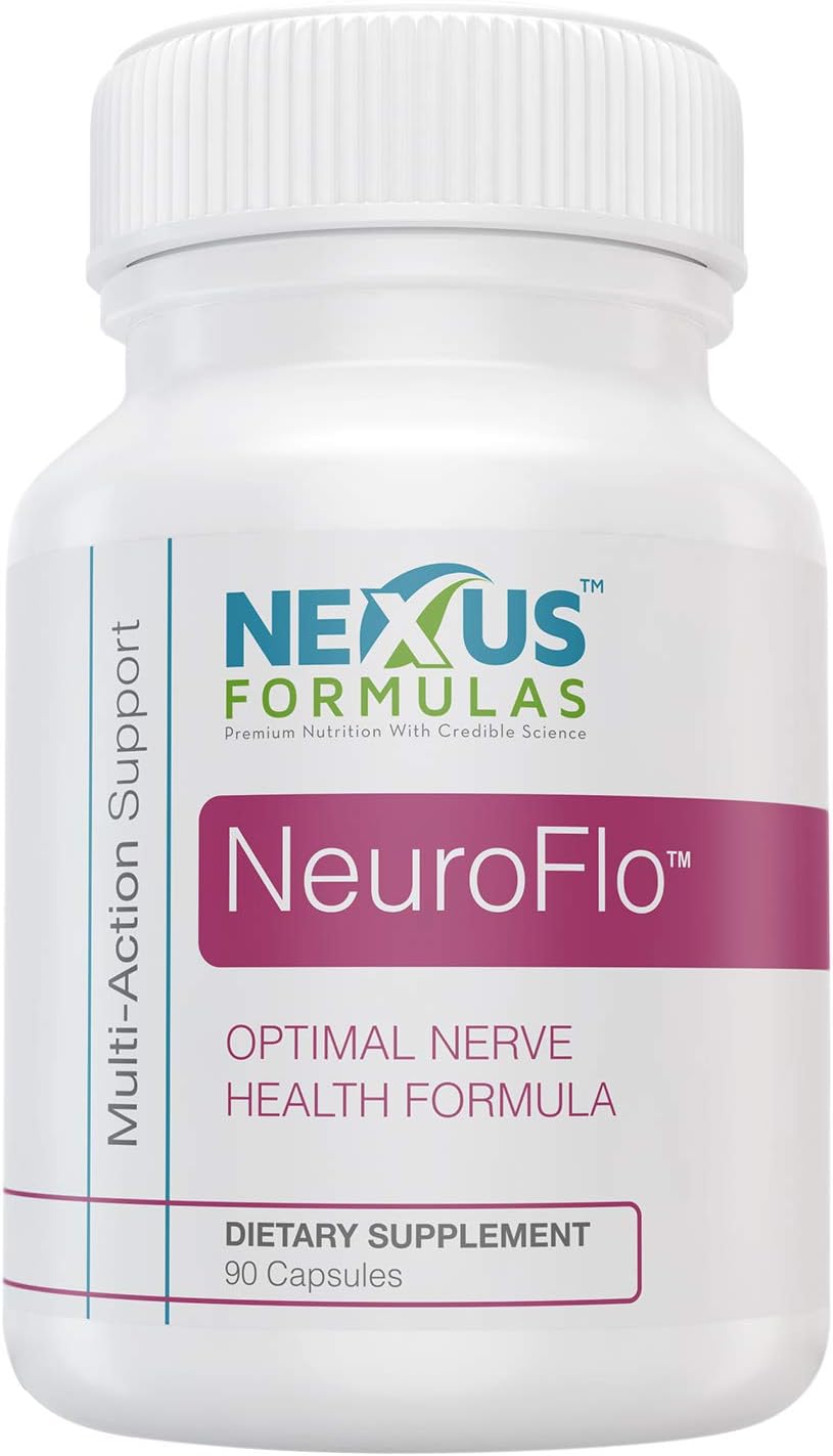 Nexus Formulas NeuroFlo Supplement - Circulation and Vein Support for Healthy Legs - Horse Chestnut Formula for Nerve Function, Numbness, Tingling