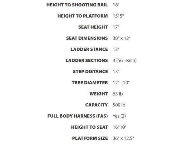Rivers Edge 18 ft 2-Man Ladder Stand