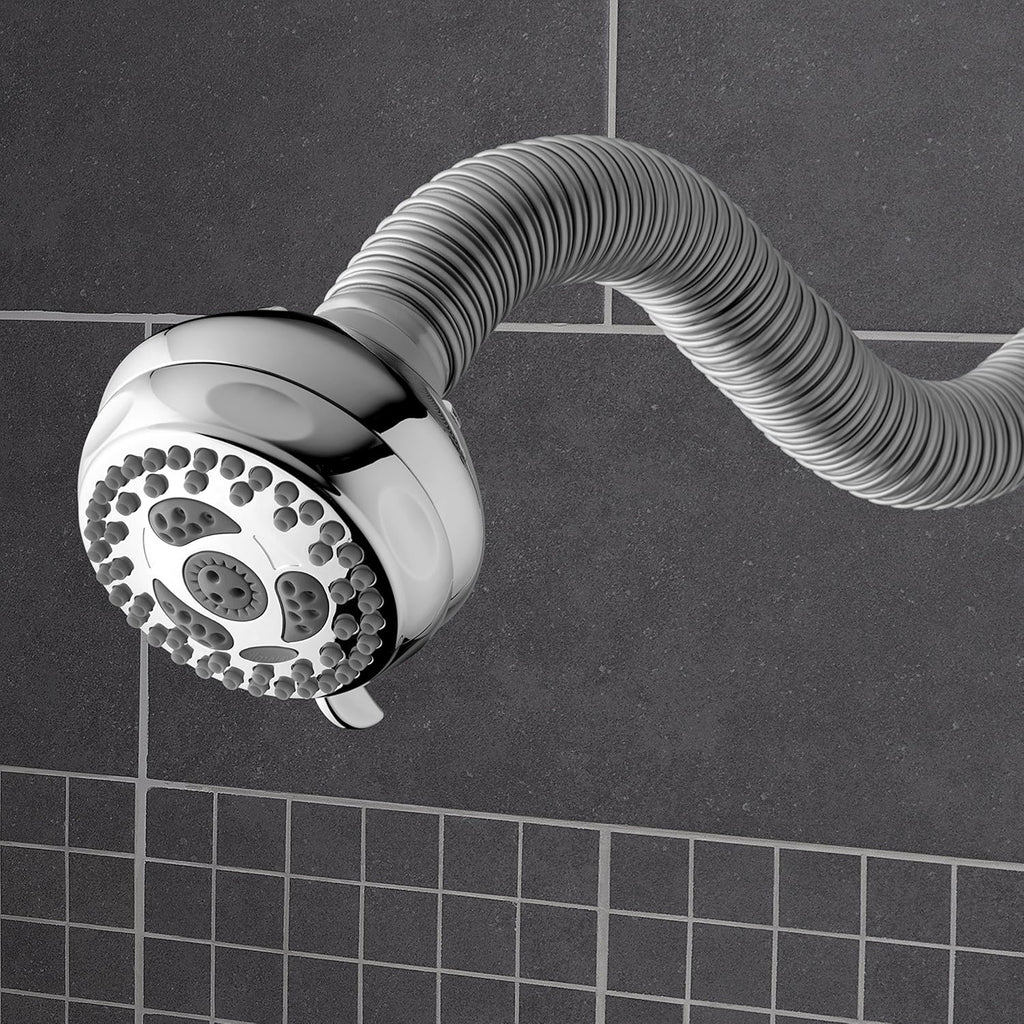 Waterpik Flexible Neck Best Adjustable Shower Head for All Heights 6 Mode, 1.8 GPM, Chrome NSL-603E Pack of 2