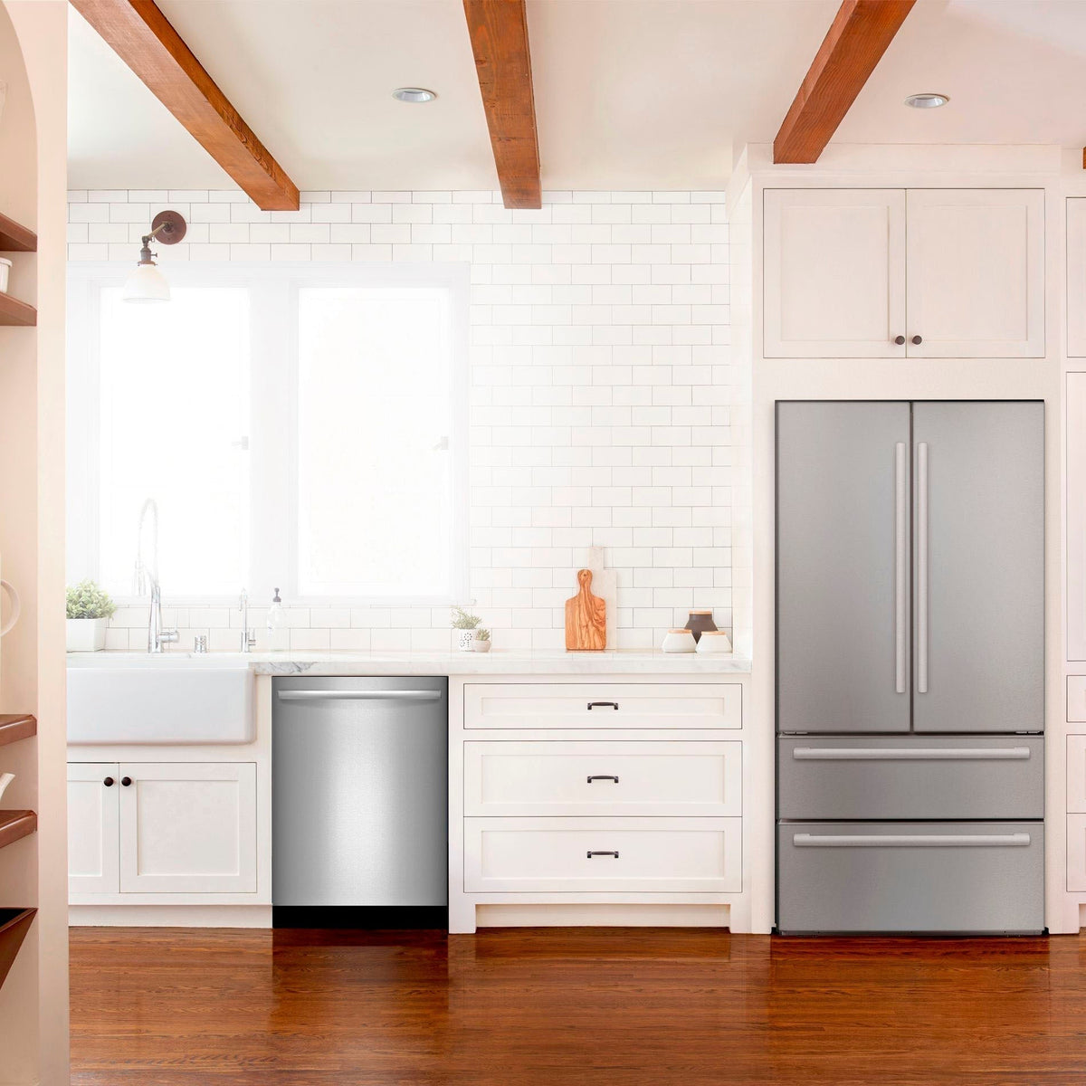 Bosch - 800 Series 24 Top Control Built-In Dishwasher with CrystalDry, Stainless Steel Tub, 3rd Rack, 40 dBa - Stainless steel