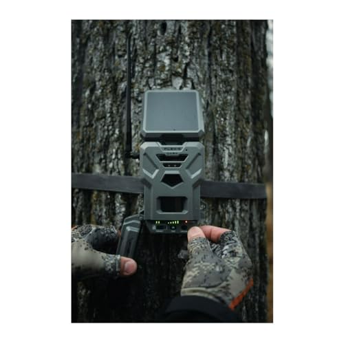 SPYPOINT Flex-S-Dark Solar Cellular Trail Camera ?C Built-in Solar Panel, 40MP Photos, 1080p Videos + Sound, No-Glow Game Camera, Night Vision, Motion Activated Trail Cam