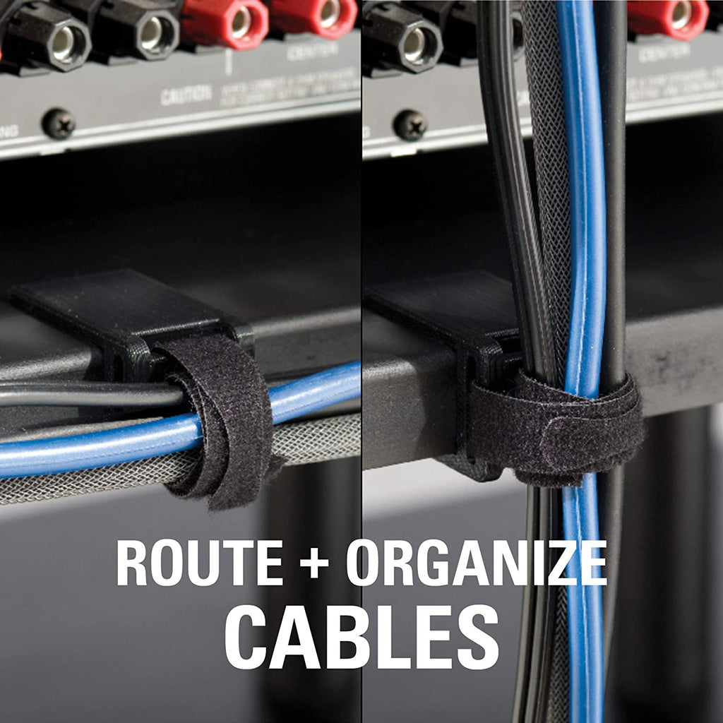 Sanus AV Media Stand with Built-in Cable Mangement & Adjustable Feet - Heavy Duty Design Holds 400lbs of Audio/Video Components - Features Simple 15-Minute Install & Includes All Hardware