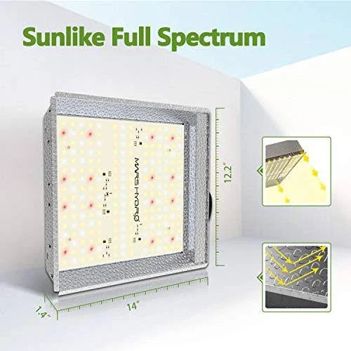 Mars Hydro TS 600W LED Grow Light 2x2 ft Sunlike Full Spectrum LED Grow Lamp
