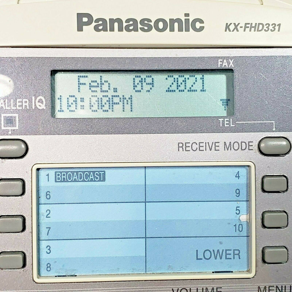Panasonic KX-FHD331 Fax Copy Machine Copier Plain Paper Caller ID - Black