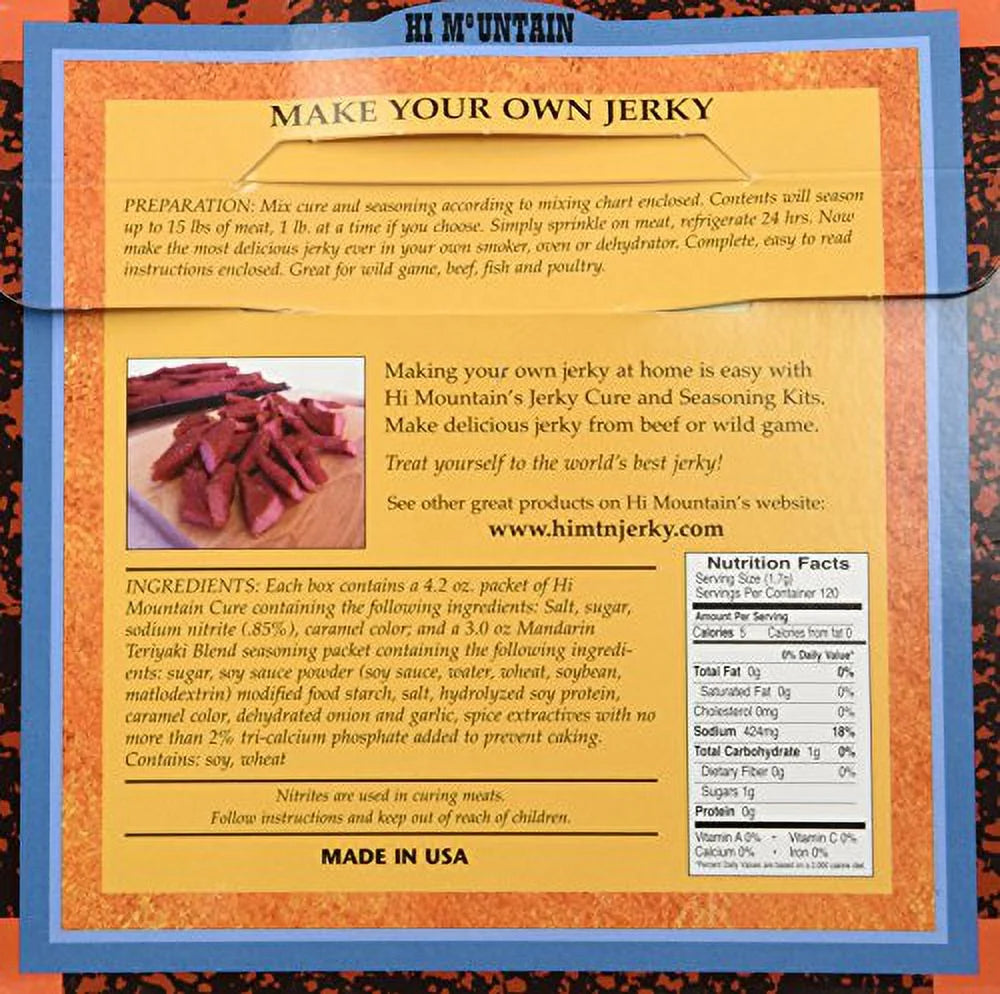7.2oz Jerky / Seasonings Hi Mountain - Mandarin Teriyaki
