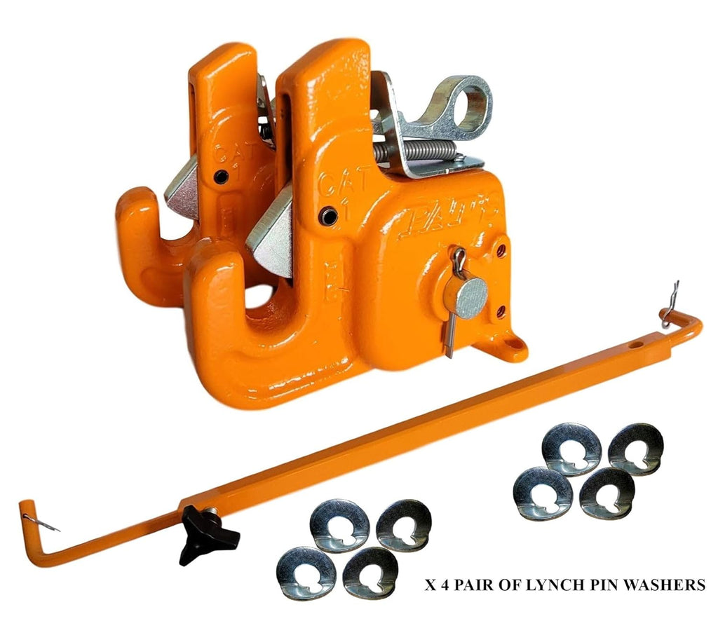 Pat's Easy Change with Stabilizer Bar - Best Quick Hitch System On The Market ?C Flexible, Durable and Affordable (RED CAT #1)