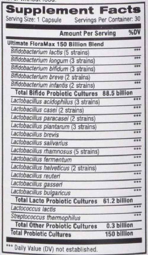 Advanced Naturals Ultimate FloraMax 150 Billion 30