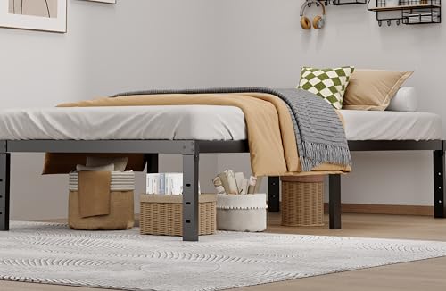 Metal Bed Frame Full Size - 14 Inch Heavy-Duty Full Platform Bed Frame No Box Spring Needed, Easy Assembly, Noise-Free, Sturdy Mattress Foundation, Underbed Storage Space