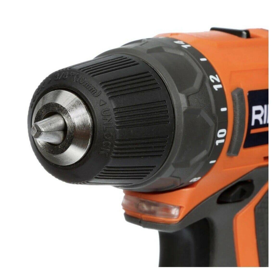 Ridgid R82005K 12-Volt Lithium-Ion 3/8x22 Cordless 2-Speed Drill Kit