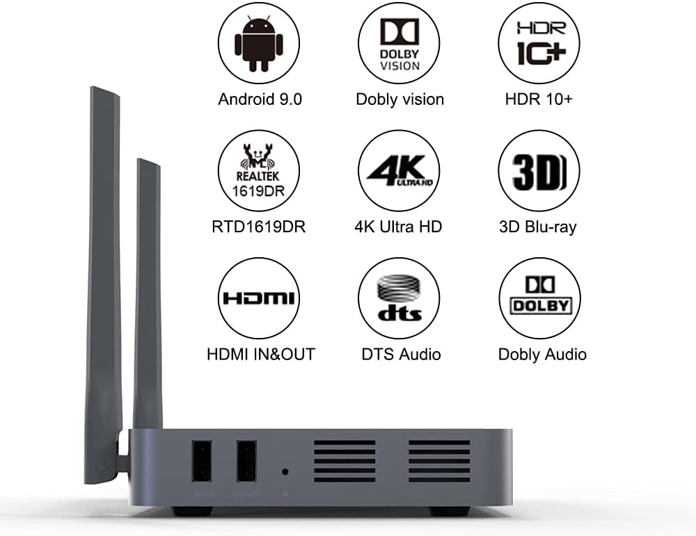 Zidoo Z9X 4K Media Player Android 9.0 2G+16G Android VS10 Image Quality Engine Android TV Box with HDR10+