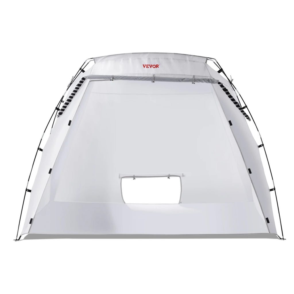 SKYSHALO Portable Paint Booth, Larger Spray Paint Tent with Built-in Floor & Mesh Screen, 7.5x5.2x5.2ft Spray Paint Shelter, Painting Tent Station for Furniture DIY Hobby Tool