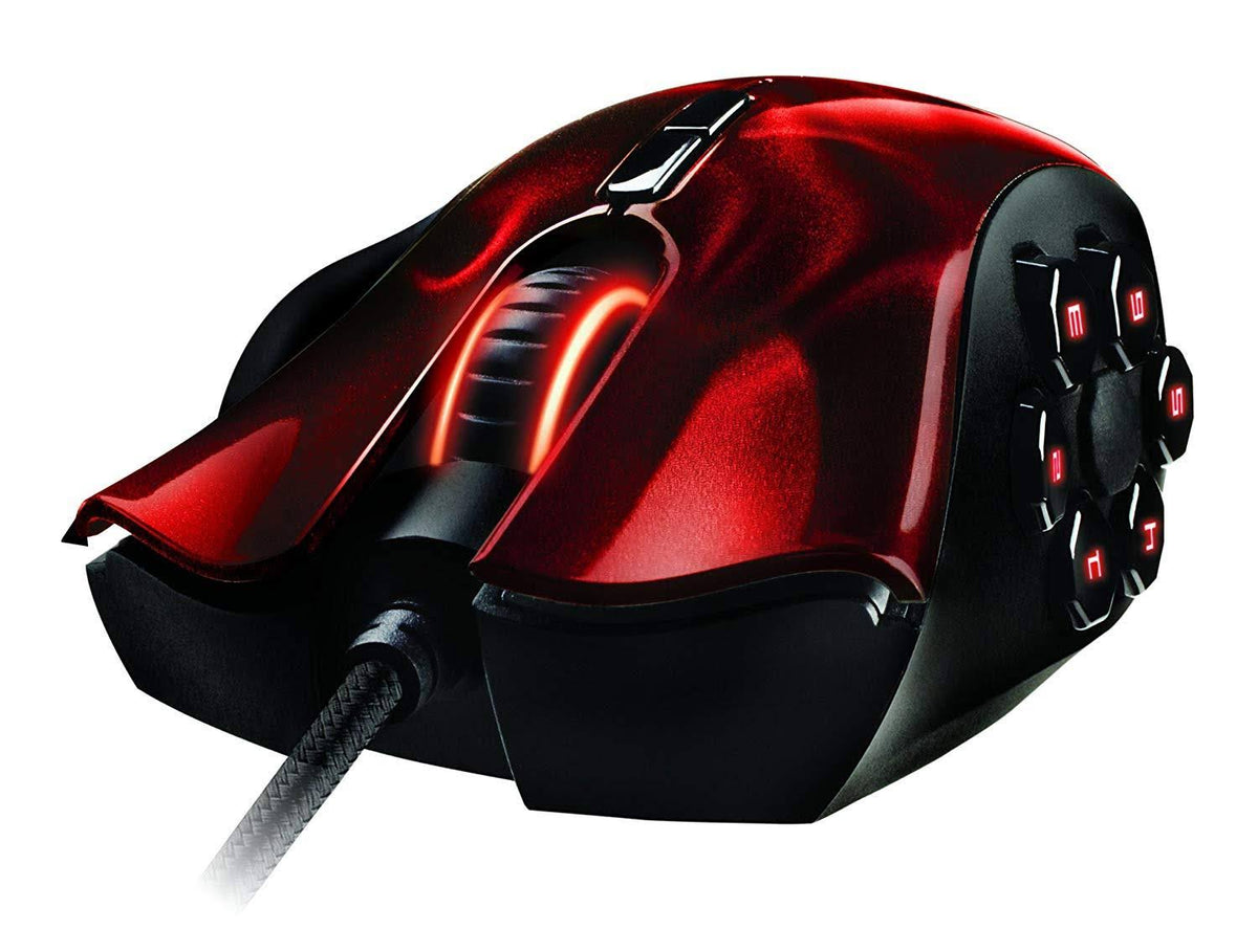 Razer Naga Hex Moba PC Gaming Mouse - Red