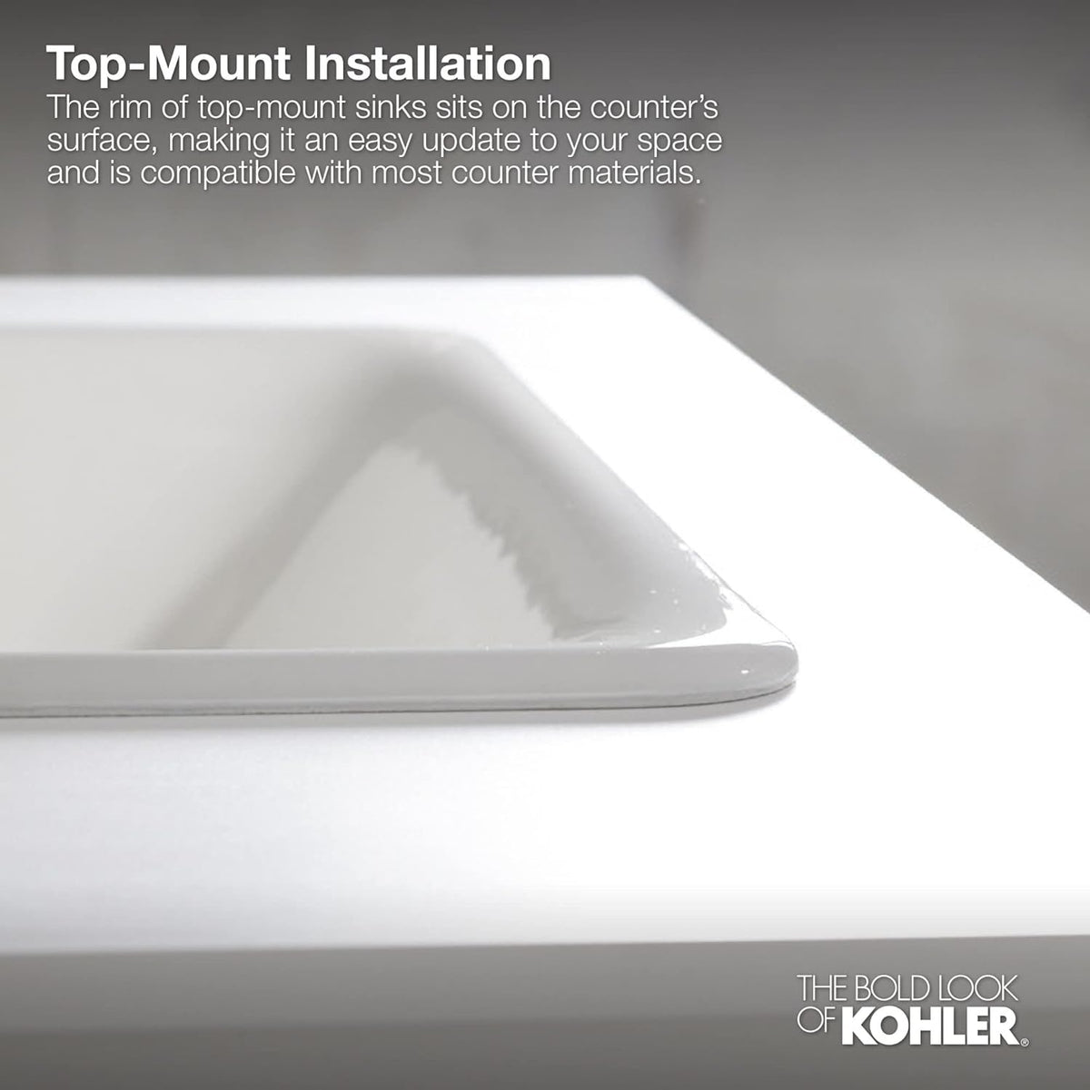KOHLER K-20000-0 Caxton Under-Mount Bathroom Sink, White