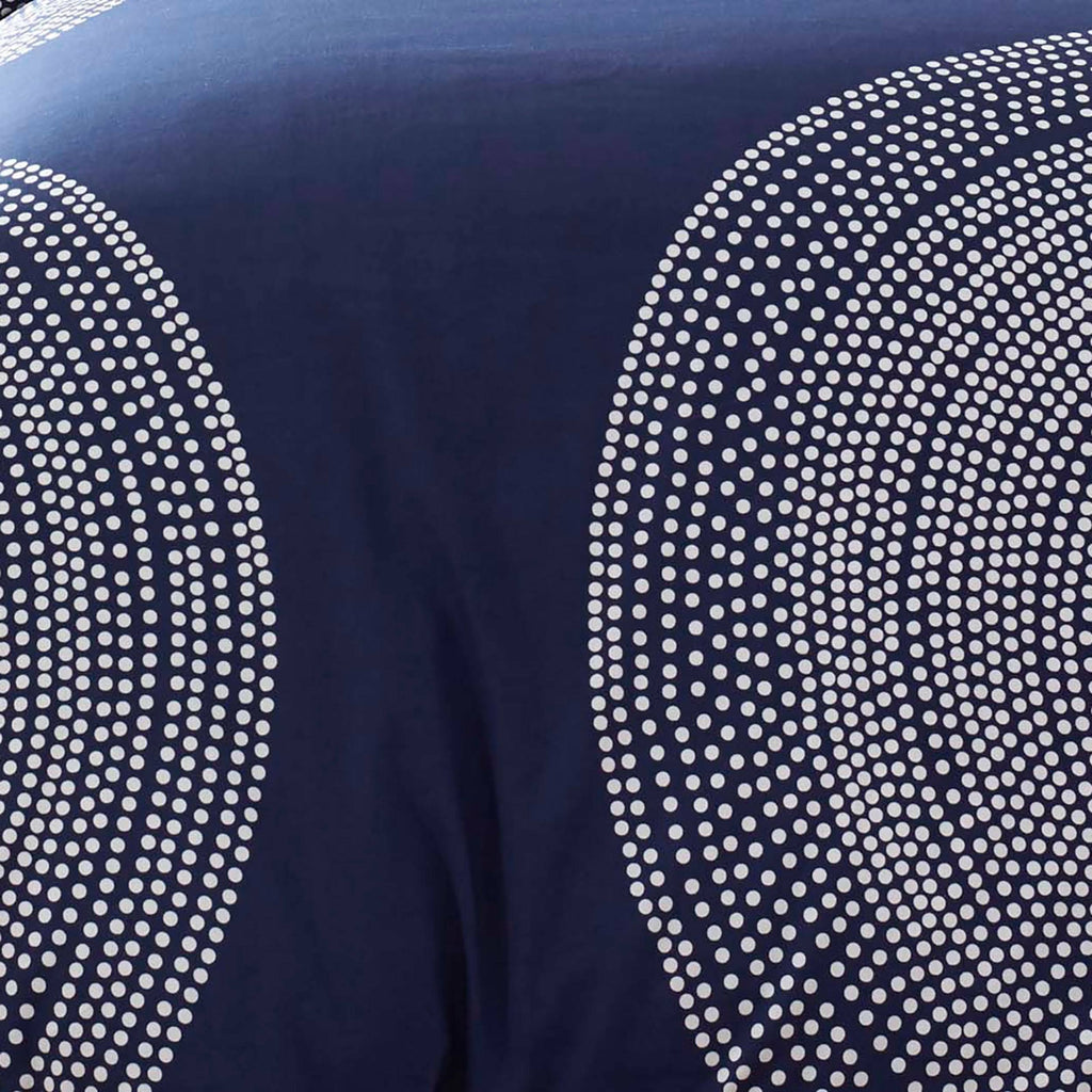 Marimekko 221439 Fokus Duvet Cover Set, Twin, Navy