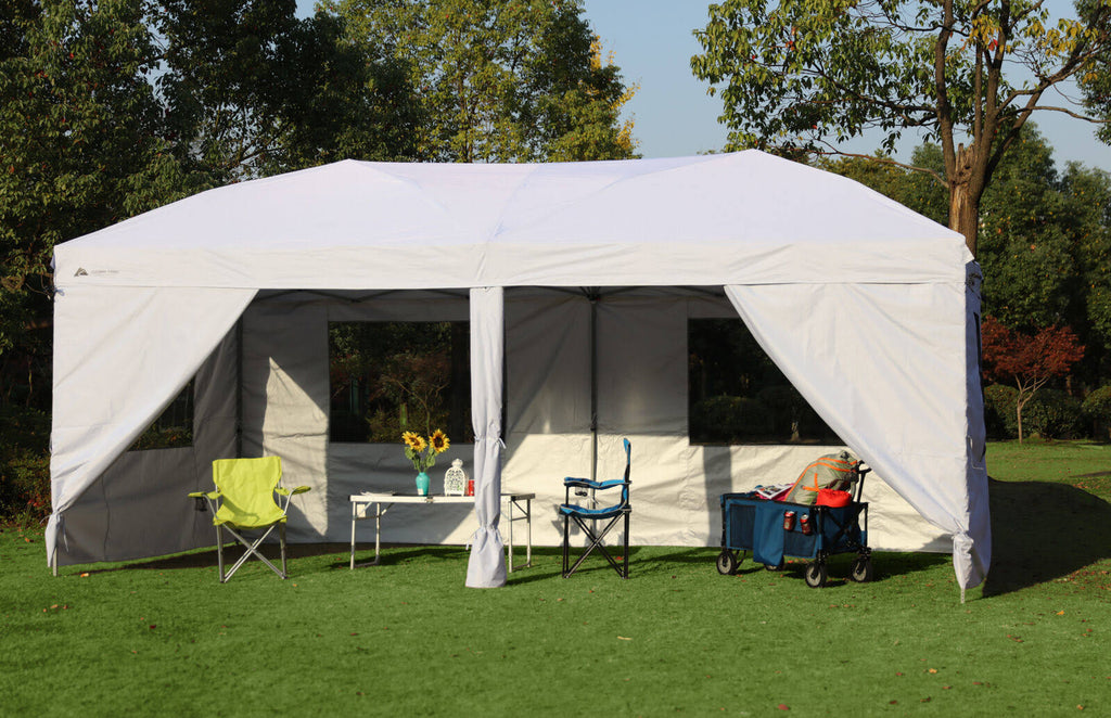 Ozark Trail 20x10 Straight Leg Instant Canopy (200 Sq. ft Coverage)