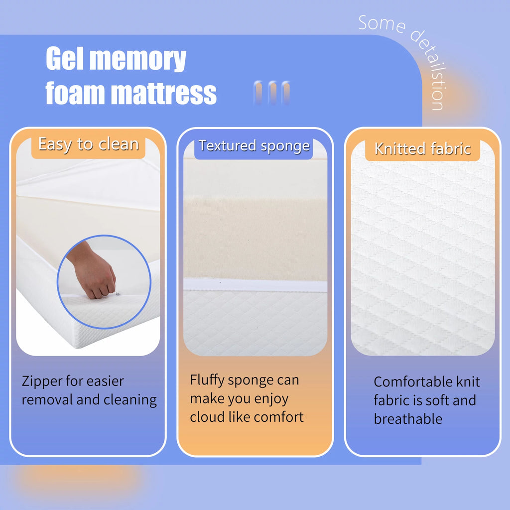 12 Inches Cooling-Gel Memory Foam Mattress Medium Firm Feel Memory Foam Mattress Bed in a Box CertiPUR-US Certified, Full