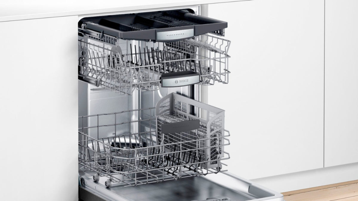 Bosch - 800 Series 24 Top Control Built-In Dishwasher with CrystalDry, Stainless Steel Tub, 3rd Rack, 42 dBa - Black stainless steel