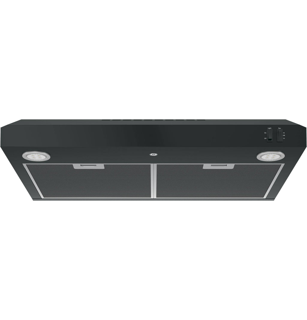 GE JVX5305DJBB 30x22 Under The Cabinet Range Hood - Black