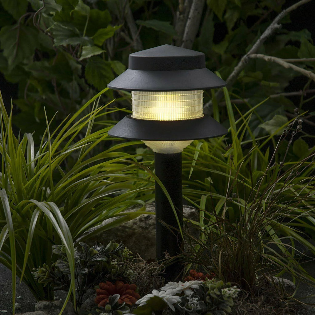 Paradise GL22627 Low Voltage Plastic 4W Path Light (Black, 8 Pack)