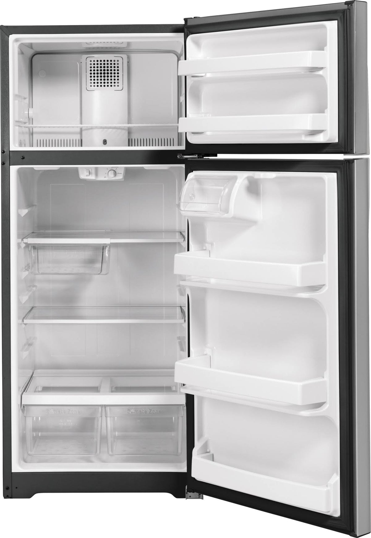 GE 17.5 Cu. ft. Stainless Steel Top Freezer Refrigerator-GTS18GSNRSS