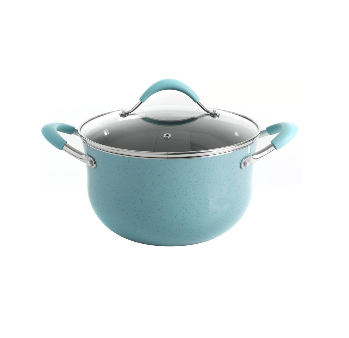 The Pioneer Woman Frontier Speckle 24-Piece Cookware Combo Set, Turquoise