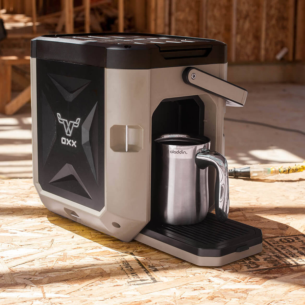 OXX CBK250T COFFEEBOXX Jobsite Single Serve Coffee Maker - Desert Tan
