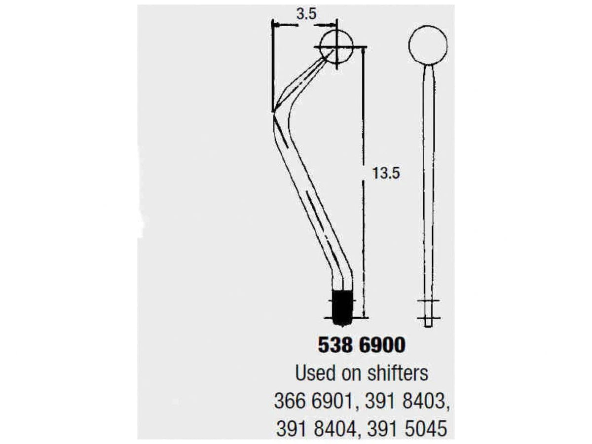 Hurst - Manual Shifter, Master Shift, 3-Speed, Chevy, Ford and Pontiac