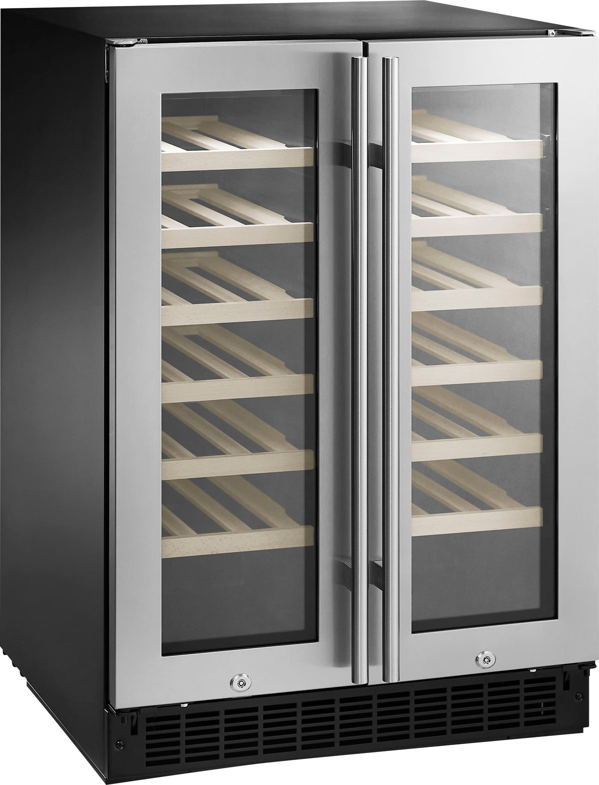 Insignia? - Dual Zone Wine and Beverage Cooler with Glass Doors - Stainless Steel