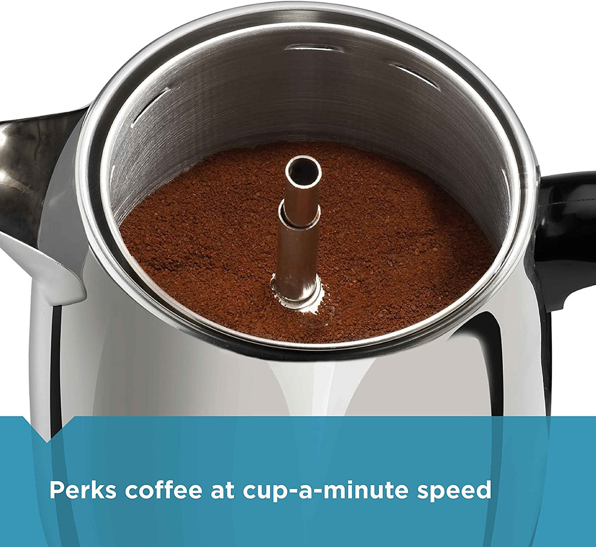 Farberware 2-4-Cup Percolator, Stainless Steel, FCP240