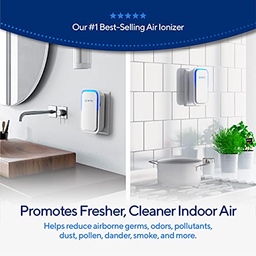 Clarifion - Negative Ion Generator with Highest Output (10 Pack) Filterless Mobile Ionizer & Travel Air Purifier, Plug in, Eliminates: Pollutants, Allergens, Germs, Smoke, Bacteria, Pet Dander & More