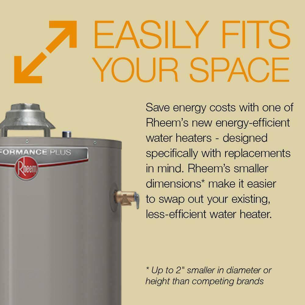 ??Rheem Performance 40 gal. Medium 6 Year 4500/4500-Watt Elements Electric Tank Water Heater