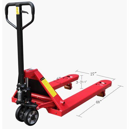 Dayton 32HD10 - Pallet Jack 4400 lb. Quiet Steel Red