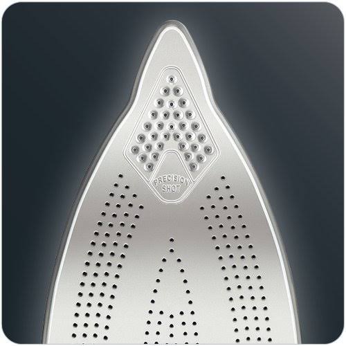 Rowenta DW9280 Steam Force Steam Iron with 400-Hole Stainless Steel Soleplate, 1800-Watt, Blue
