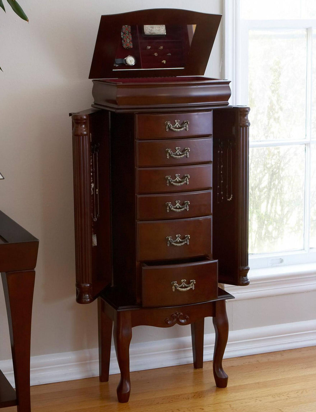 Jewelry Armoire - Mahogany