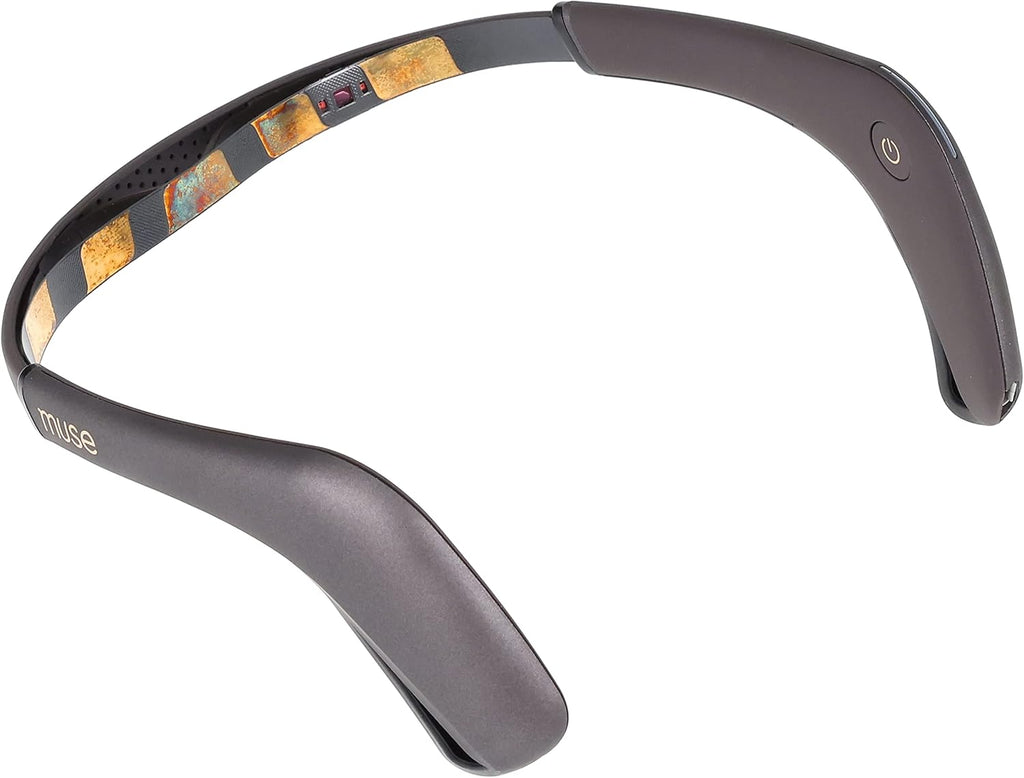 MUSE 2: The Brain Sensing Headband - Meditation Tracker Multi Sensor Headset Device - Responsive Sound Feedback for Brain Wave, Heart, Body & Breath Activity,Black/Grey