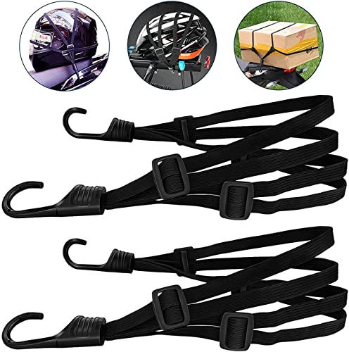 Luggage tensioner Helmet Luggage Strapping Rope Bicycle Tension Belt with Hook Elastic Luggage Belt Motorcycle Luggage Lashings Strap Tab Gear Rear Bag
