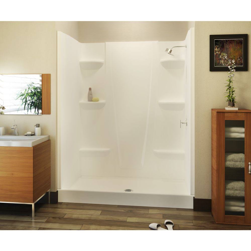 Aquatic 6034CS-AW A2 34 in. x 60 in. x 76 in. Shower Stall in White