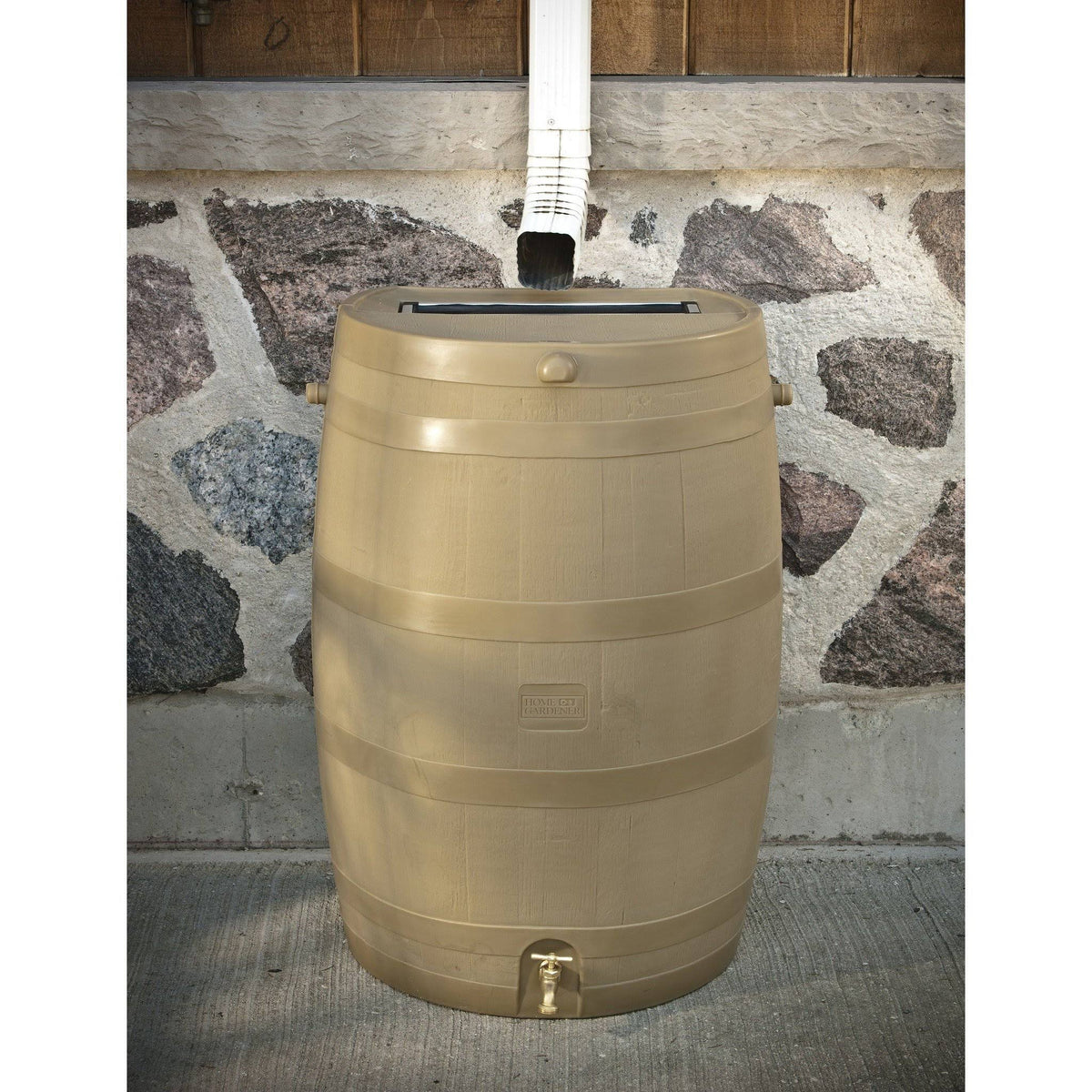 RTS Oak Rain Barrel w/ Brass Spigot