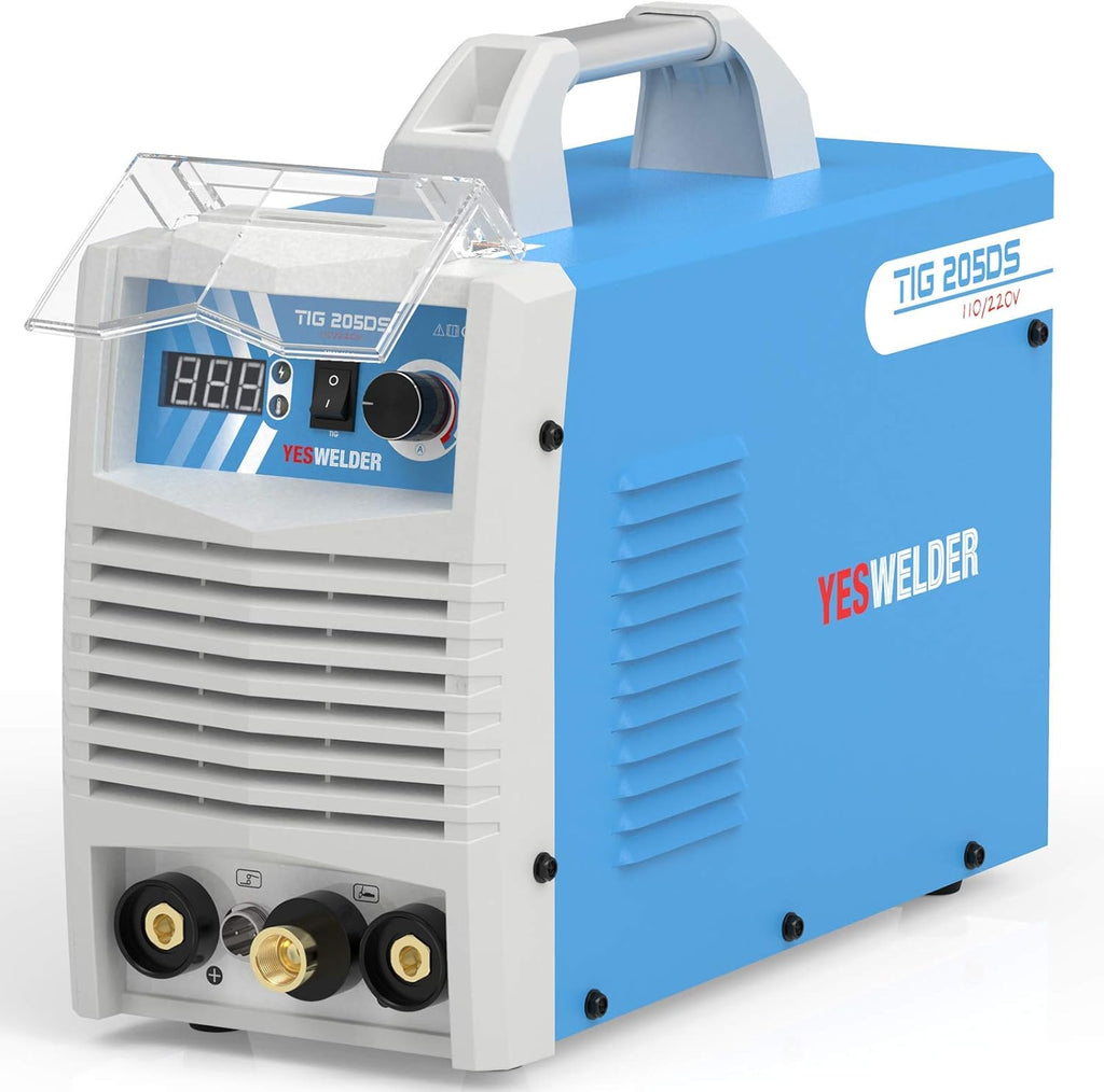 Tools AND Home Improvement YESWELDER TIG-205DS HF TIG/Stick/Arc TIG Welder,205 Amp 110 & 220V Dual Voltage TIG Welding Machine with Foot Pedal