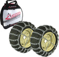 The ROP Shop Pair of 2 Link Tire Chains & Tensioners 23x10.5x12 for Snow Blowers, Lawn & Garden Tractors, Mowers & Riders, UTV, ATV, 4-Wheelers, Utility Vehicles