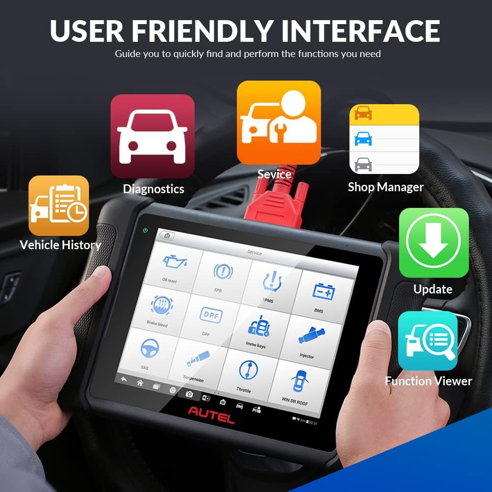 Autel Scanner MaxiSys MS906, 2022 Newest Automotive Scan Tool, Updated of MS906BT/MK906BT/MS906TS/MS908, ECU Coding, Bi-Directional Control, 31+ Services, All Systems Diagnostics