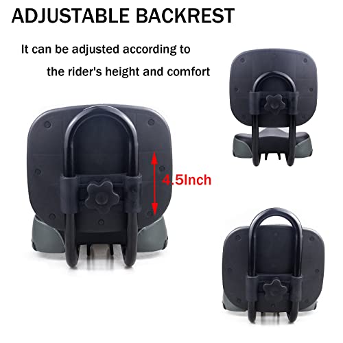 WEEROCK Bike Saddle Bicycle Seats Oversized Comfortable with Backrest Replacement Soft Back Rest PU Cushion for Bicycle Mountain Bike MTB Tricycle Commuter Bike