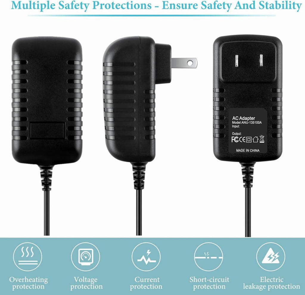 9V AC Adapter Charger Compatible with Zoom Effects MS-100BT MRS-4 MRS-8 Guitar Pedal Power Supply 8 Way Daisy Chain Cable Cord