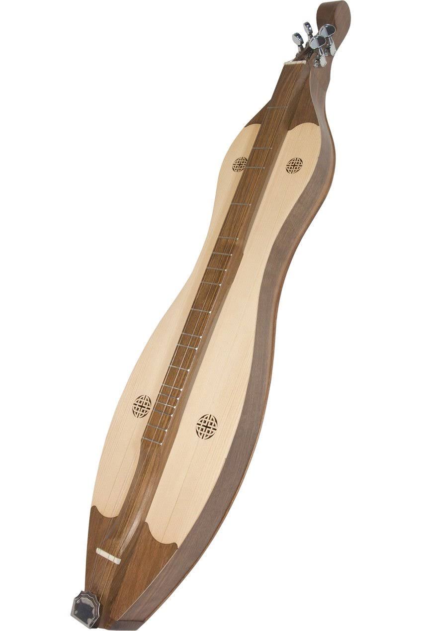 Roosebeck Grace Mountain Dulcimer 4-String Vaulted Spruce Knotwork - Walnut