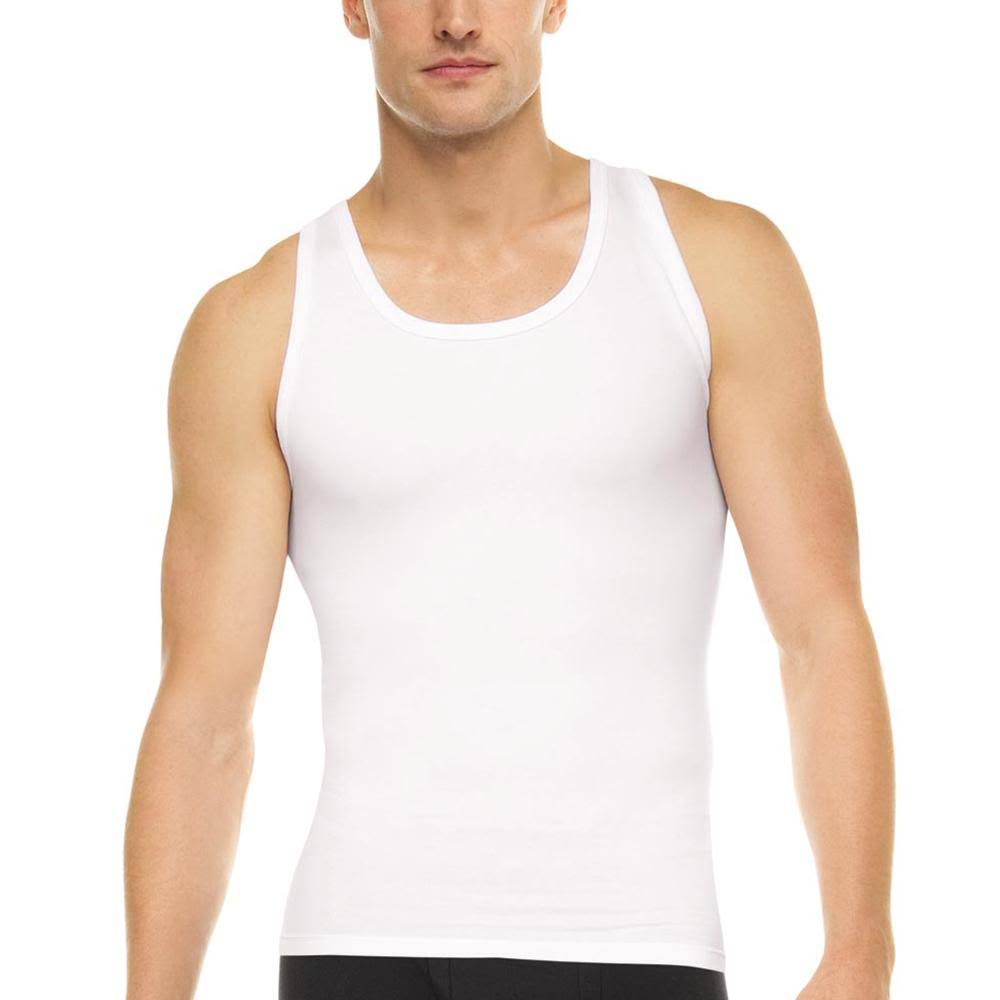 Spanx Cotton Compression Tank, L, Black