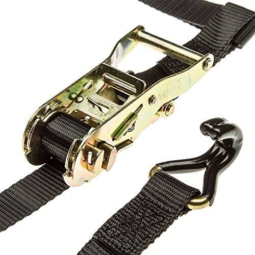 Rage Powersports 2-Pack of ATV or UTV Wheel Anchor Bonnet Ratcheting Tie-Down Straps