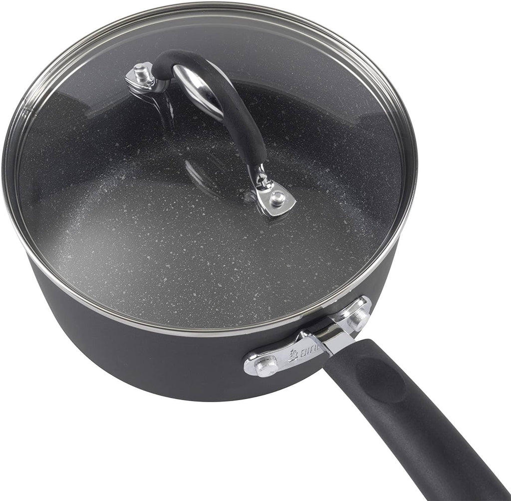 Bialetti Impact 10-Piece Black Nonstick Cookware Set